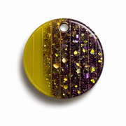 Hondentag glitter galaxy maan cirkel