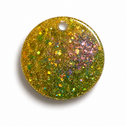 Hondentag voorjaars glitter cirkel