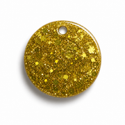 Hondentag glitter gold cirkel