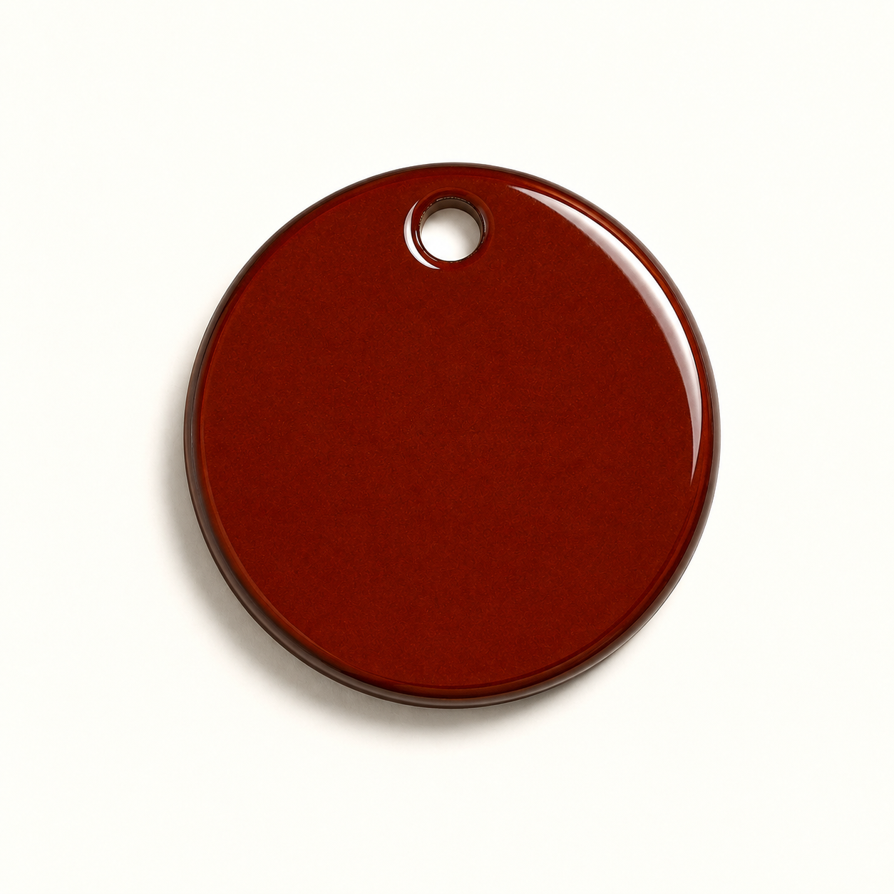 Hondentag bordeaux rood cirkel