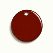 Hondentag bordeaux rood cirkel