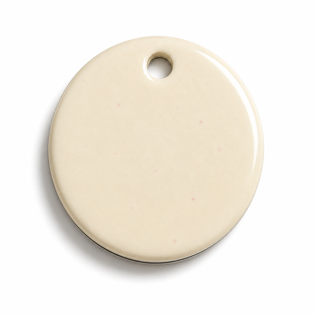 Hondentag off white cirkel