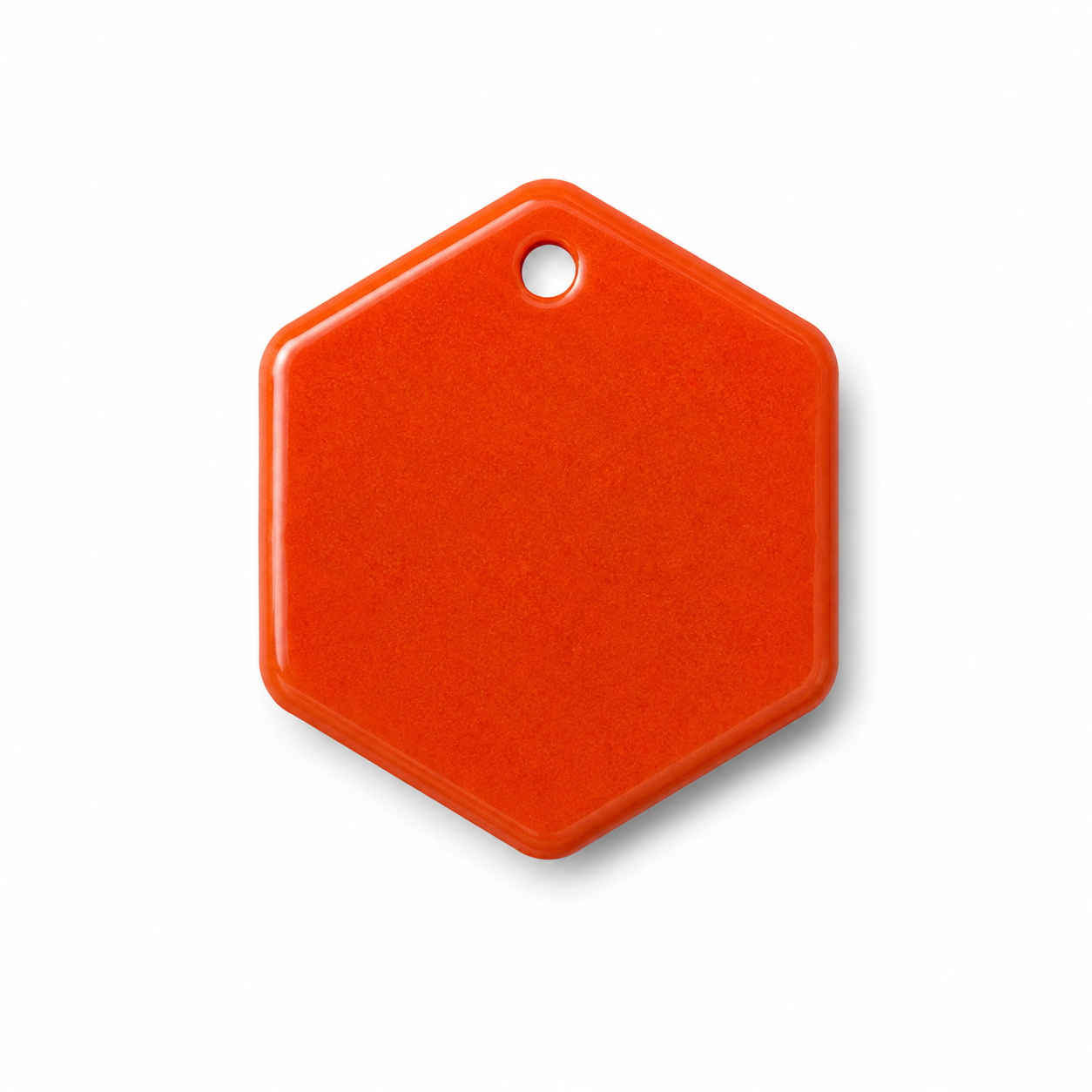 Hondentag WK oranje metallic Hexagon