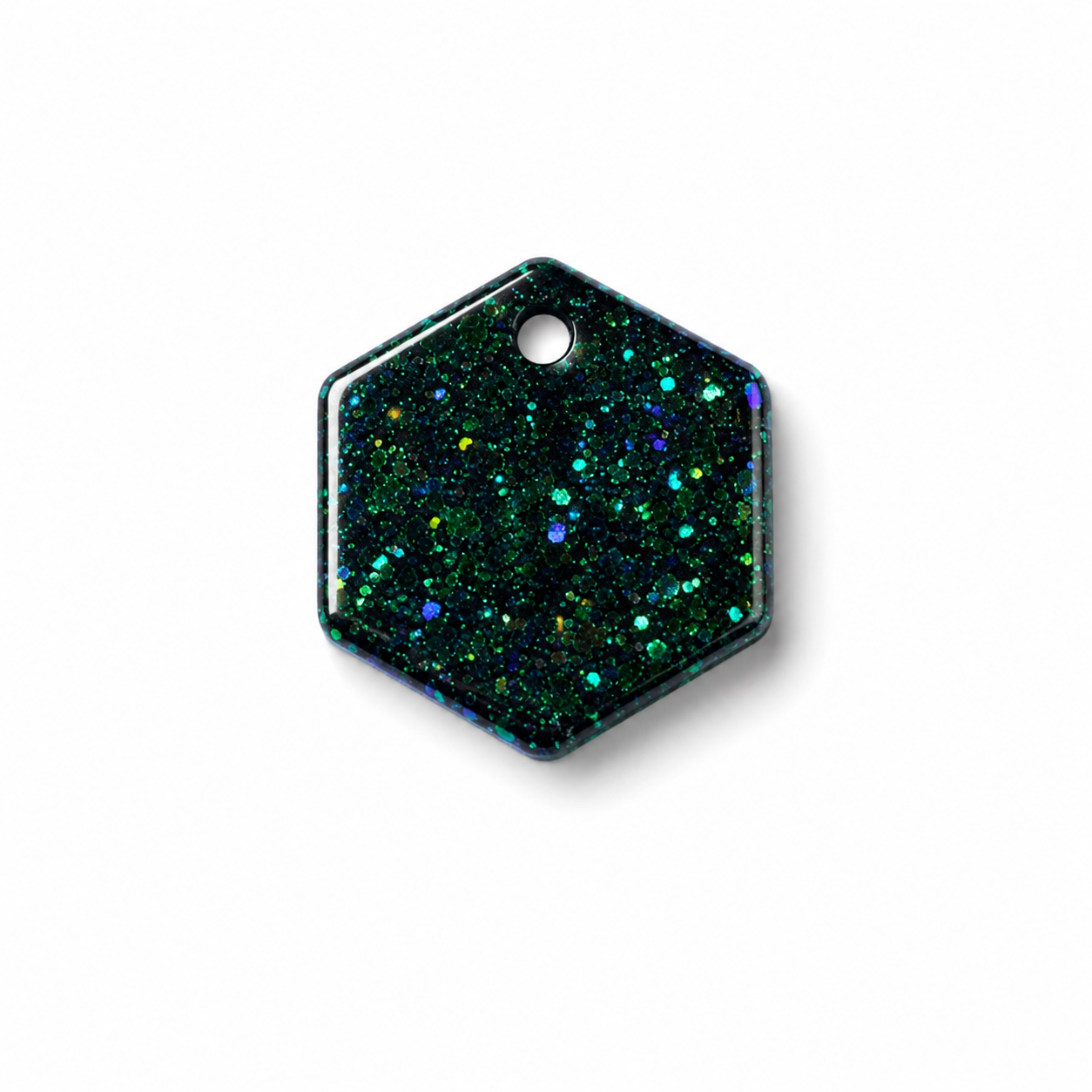 Hondentag glitters Hexagon