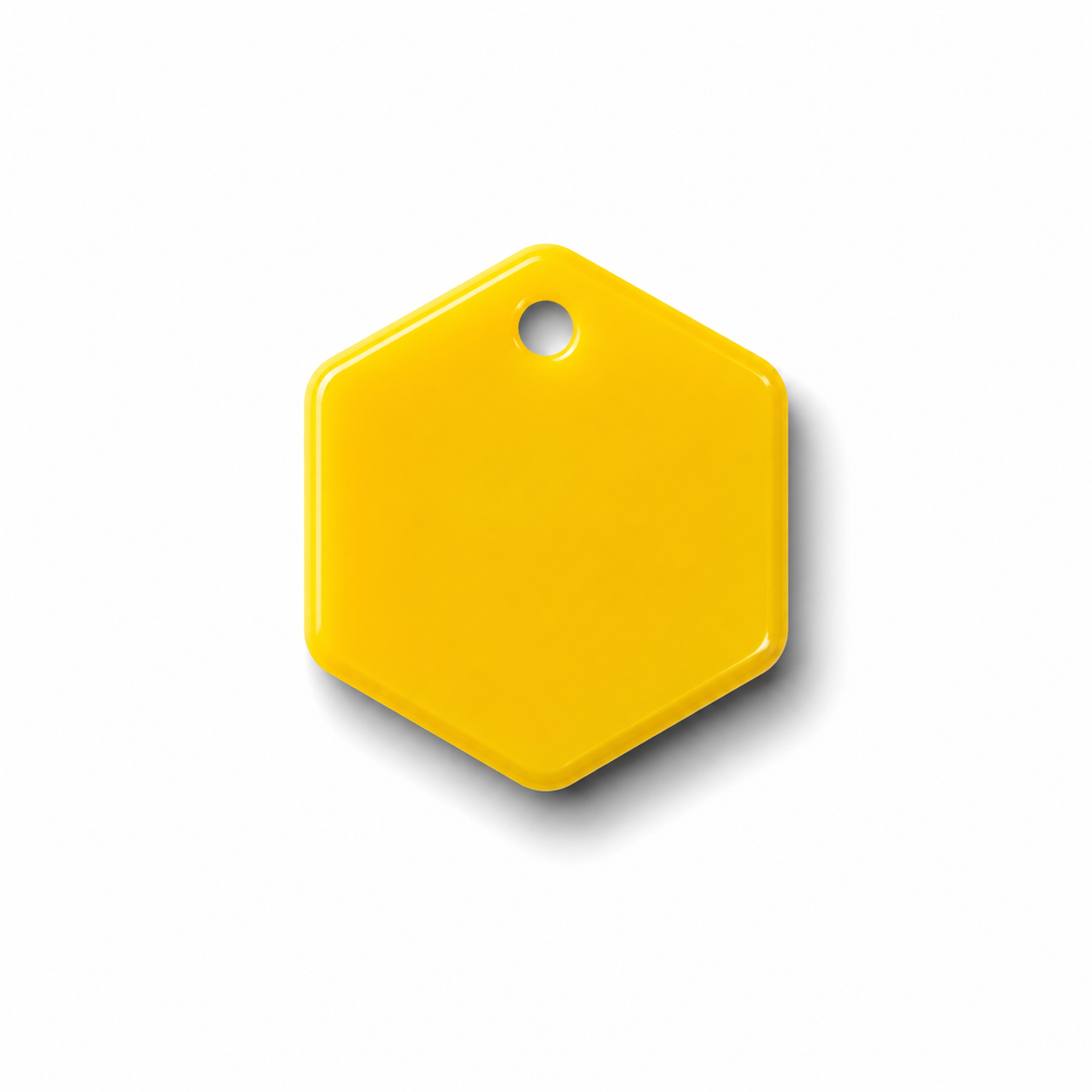 Hondentag Glow in the dark Hexagon