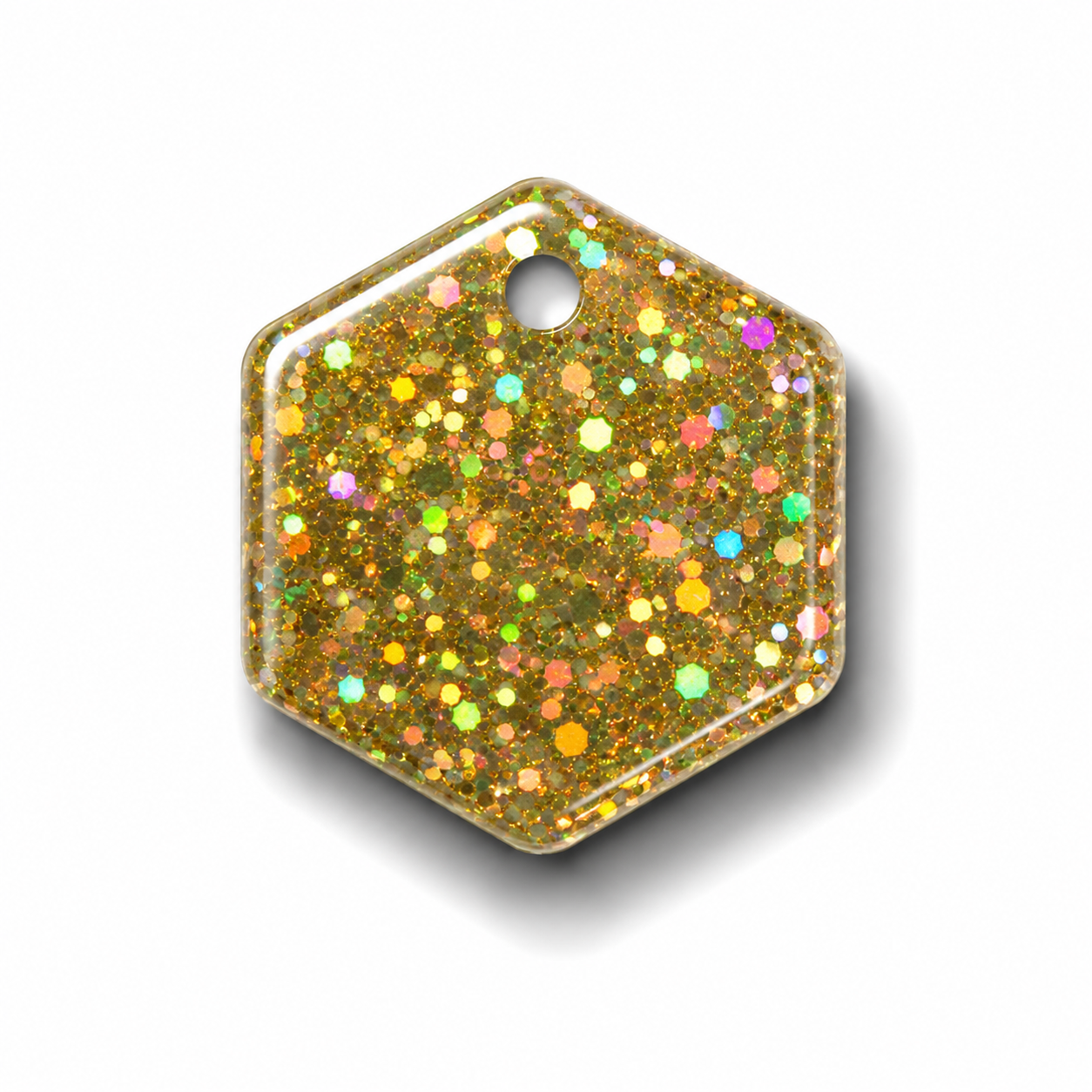 Hondentag glitters Hexagon