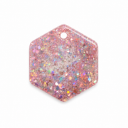 Hondentag roze Hexagon