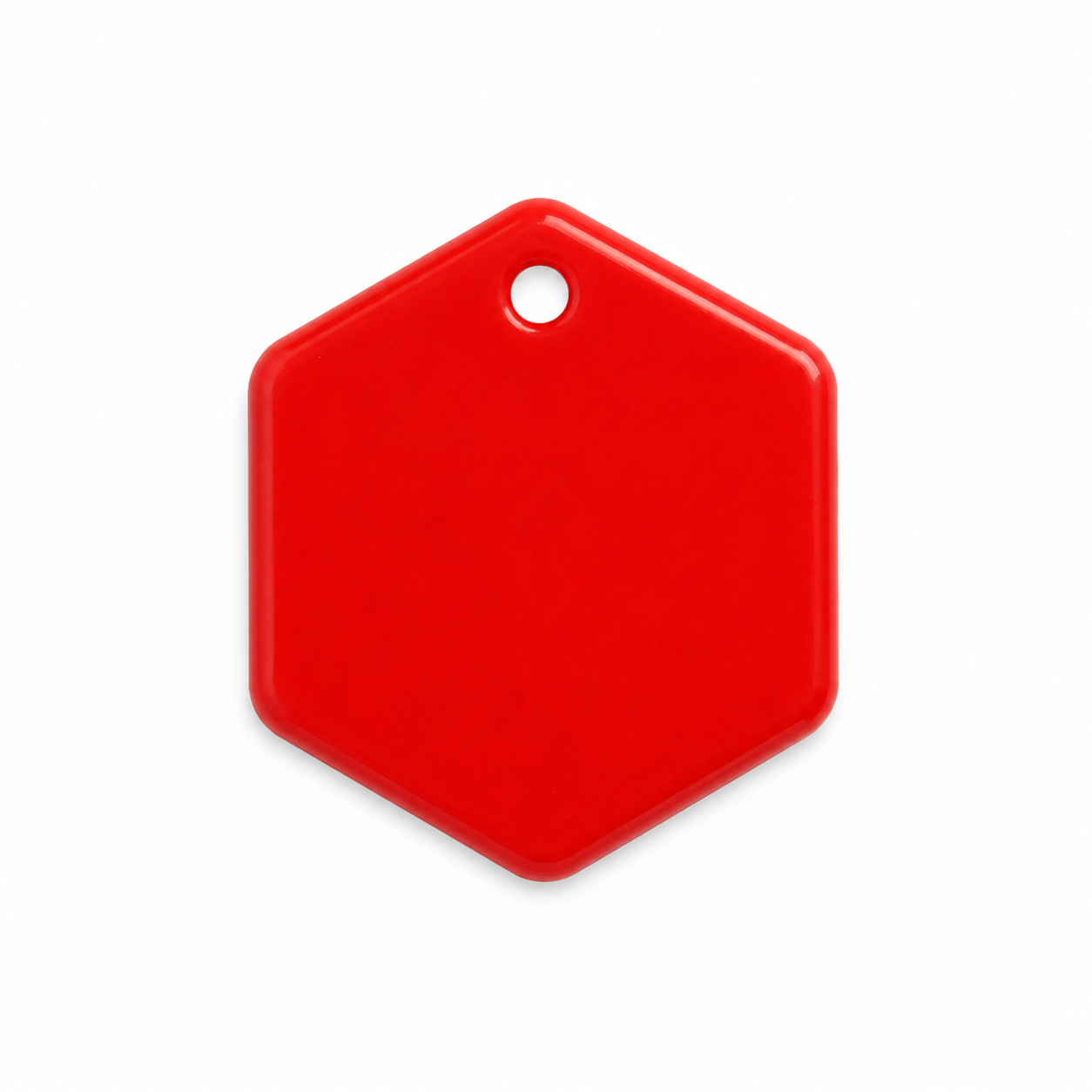 Hondentag roze Hexagon
