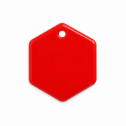 Hondentag roze Hexagon