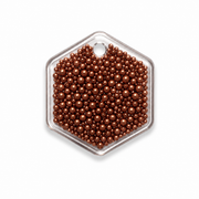 Hondentag confetti metallic bruin Hexagon