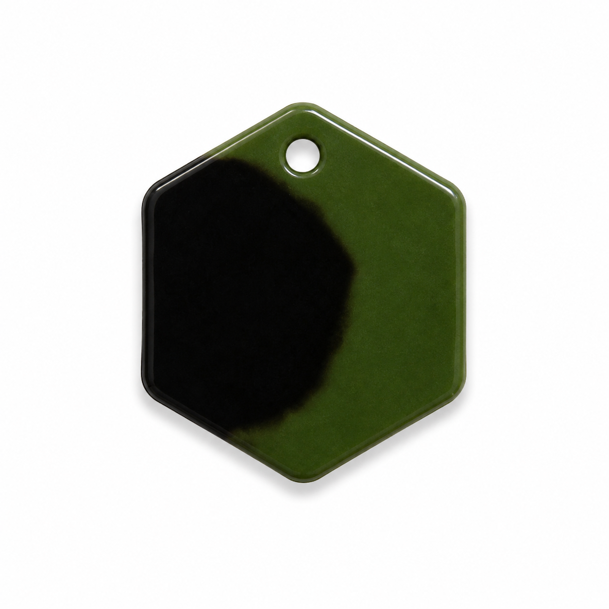 Hondentag coffee bruin Hexagon