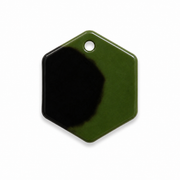 Hondentag coffee bruin Hexagon