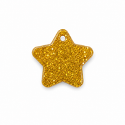 Hondentag goud glitter Ster