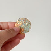 Tag rond goude glitter