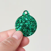 Hondentag kerstbal groen