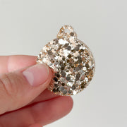 Hondentag kerstbal goud