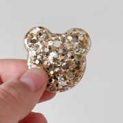 Hondentag Beertje goud glitter