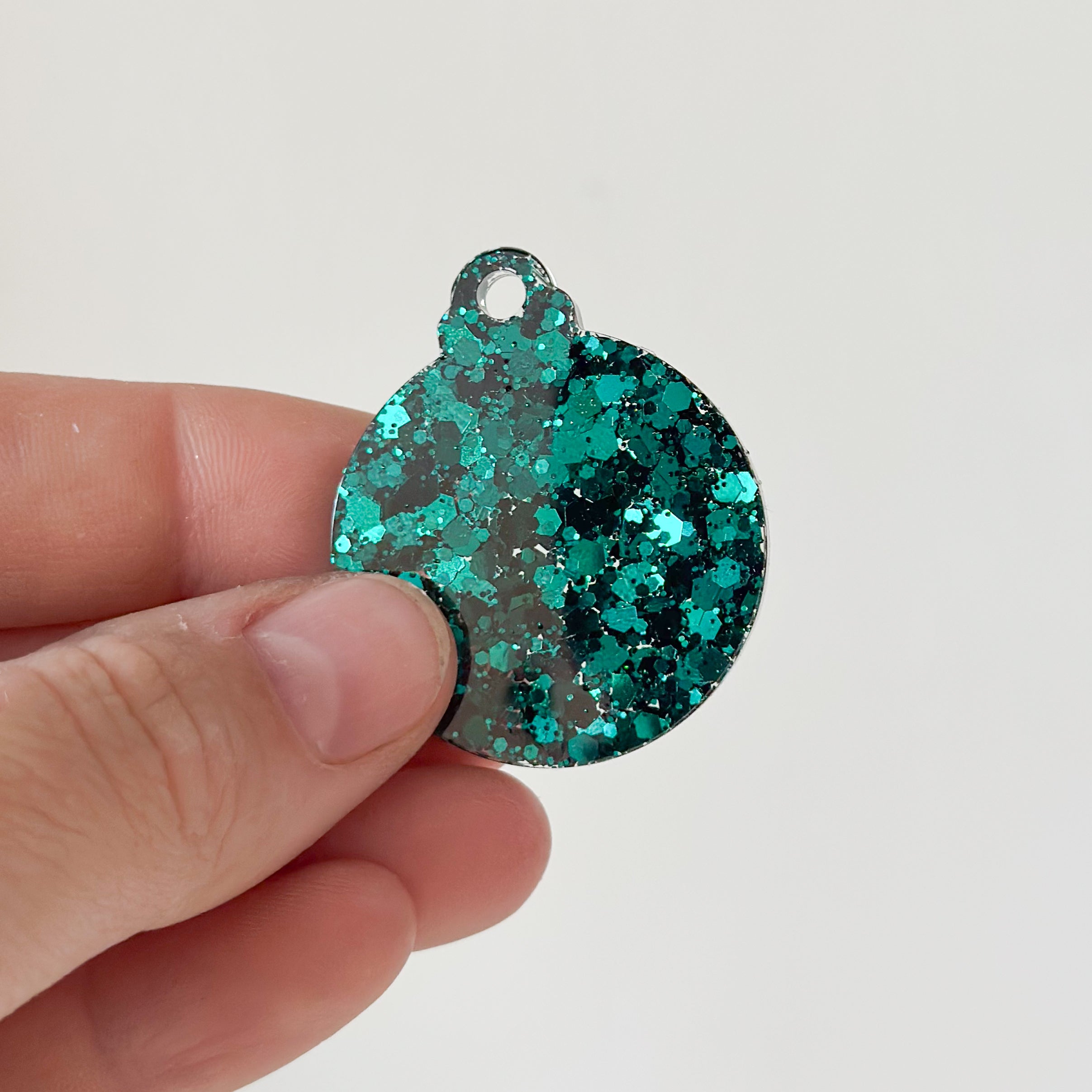 Hondentag kerstbal groen