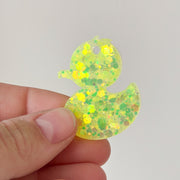 Hondentag eend met glitter