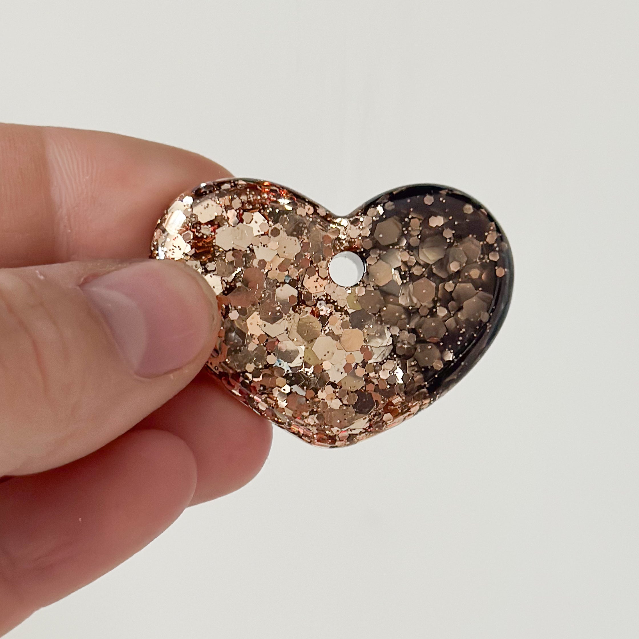 Hondentag hartje brons zwart