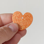 Hondentag hartje brons glitter