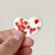 Hondentag hartje wit herfst