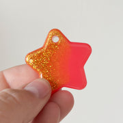 Tag ster roze en goude glitter