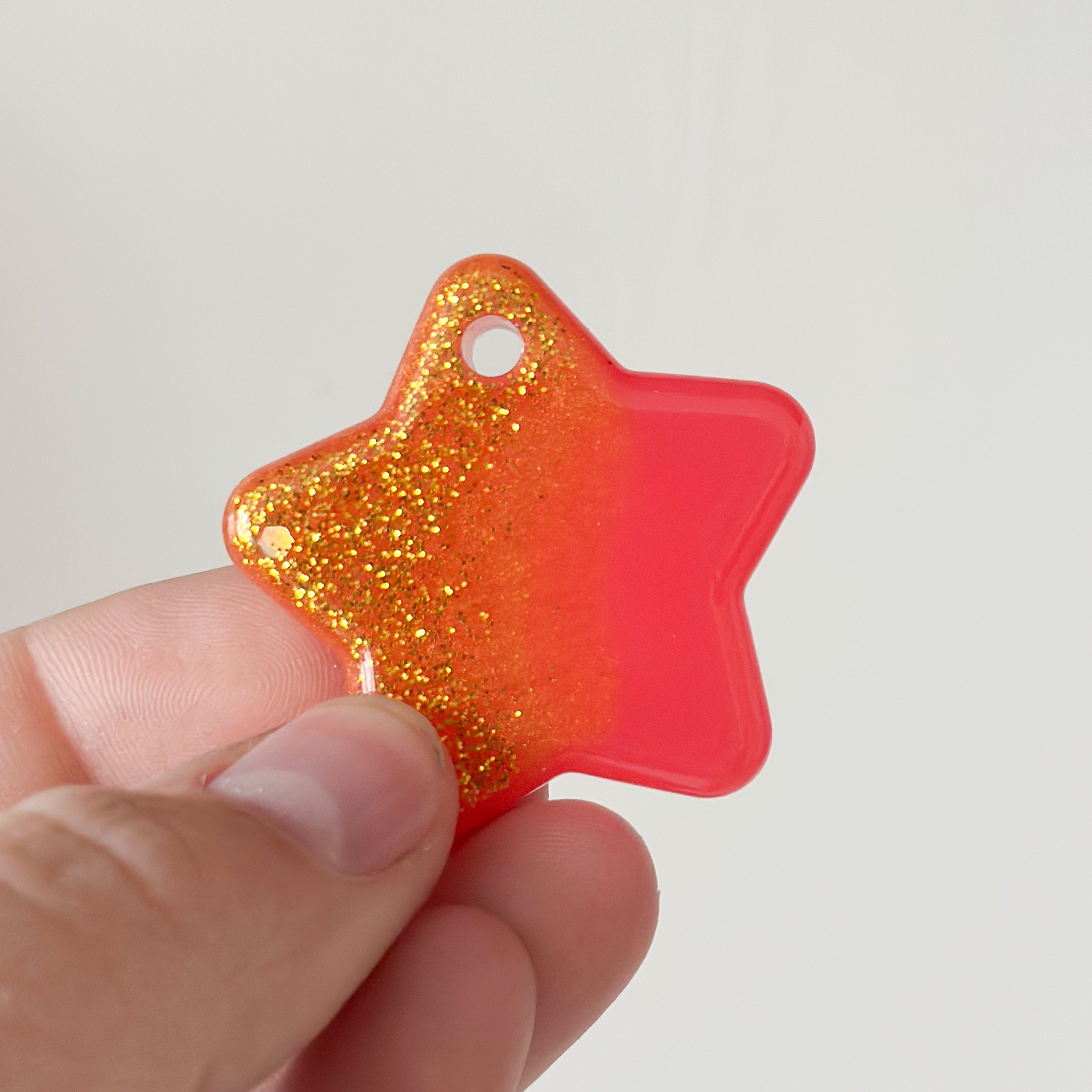 Tag ster roze en goude glitter