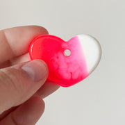 Hondentag hartje roze wit