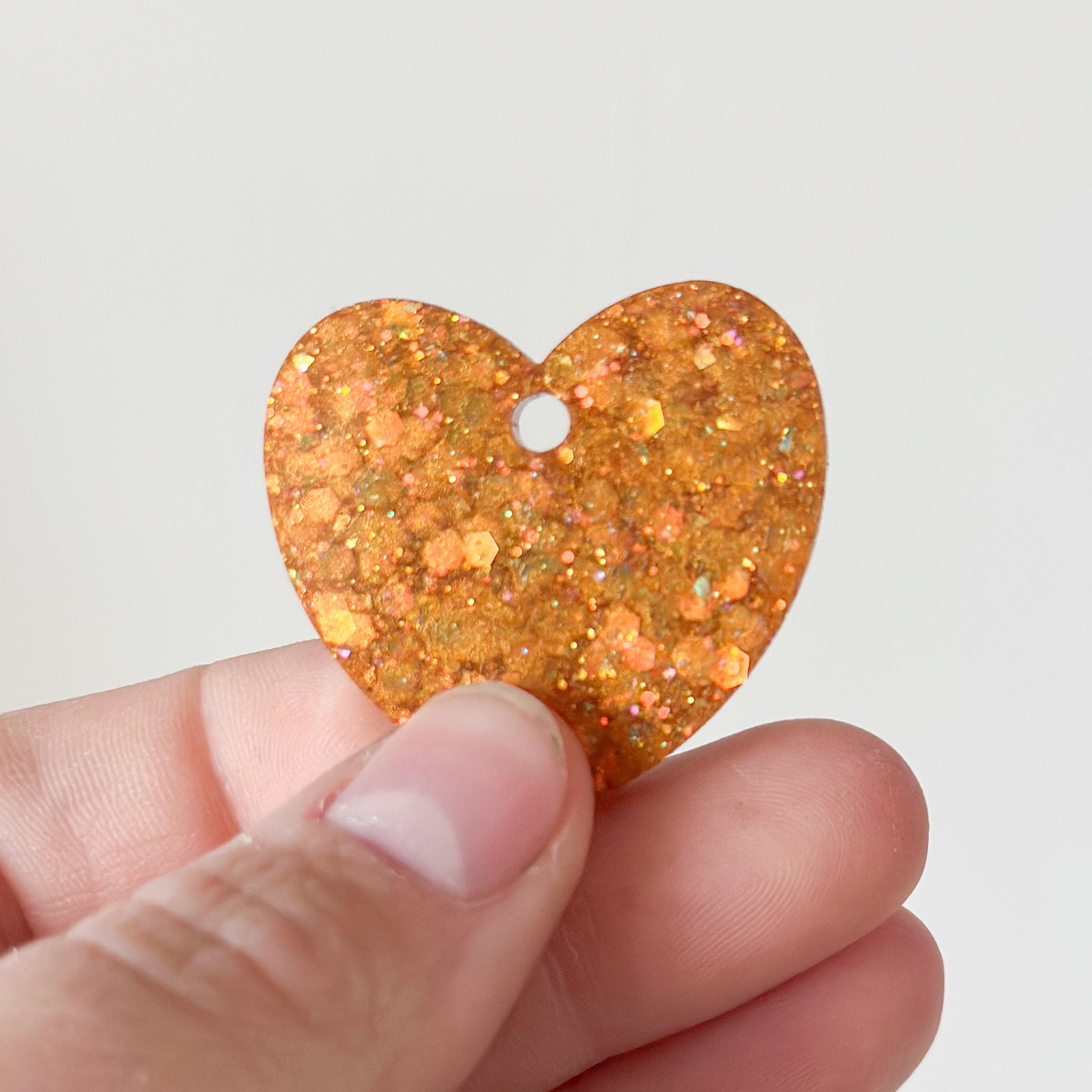 Hondentag hartje glitter