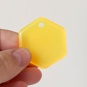 Tag zeshoek Glow in the dark