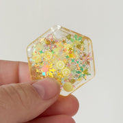 Tag zeshoek citroentje