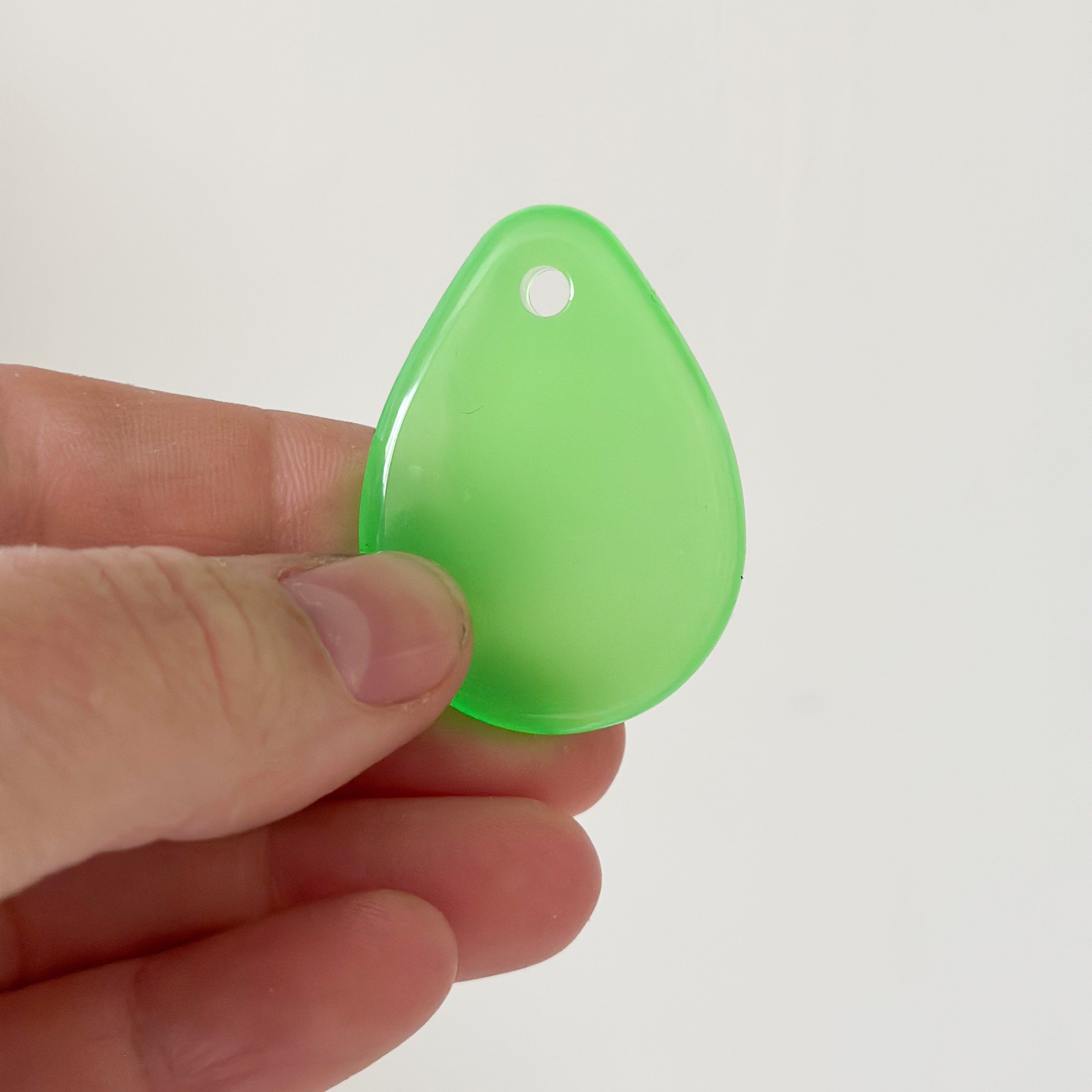 Hondentag druppel glow in the dark groen