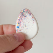 Hondentag druppel wit paars