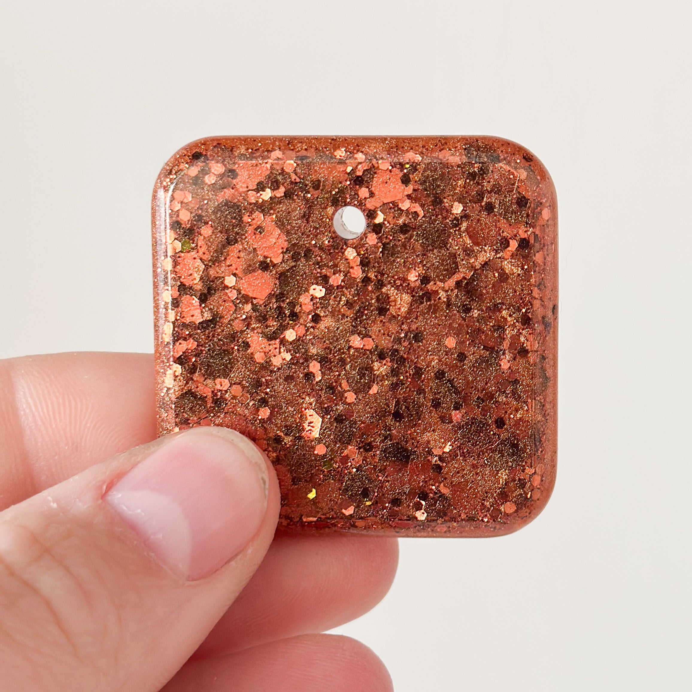 Hondentag bruin glitter