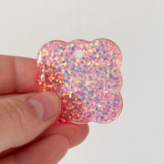 Hondentag roze glitter