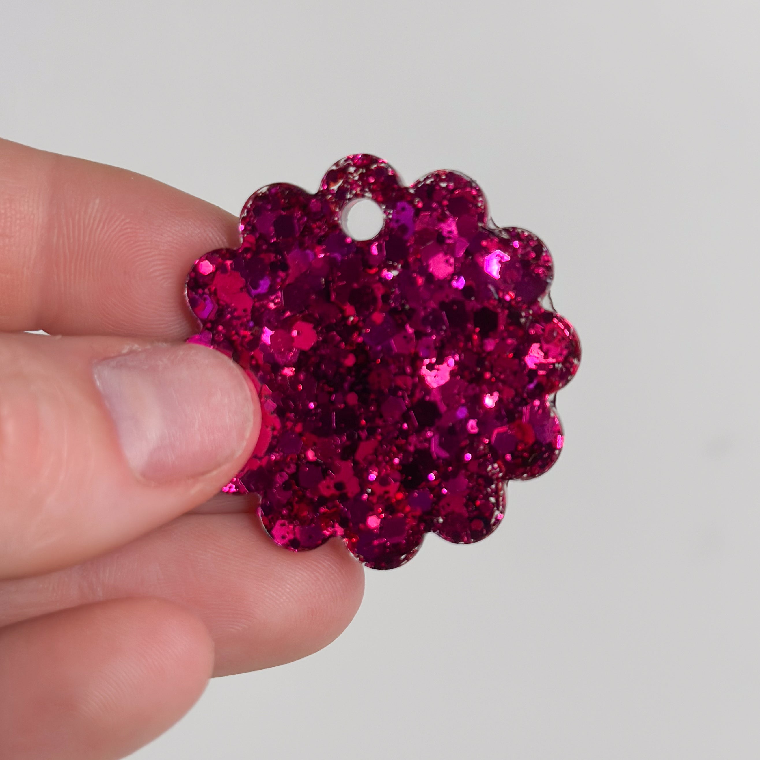 Hondentag roze glitter