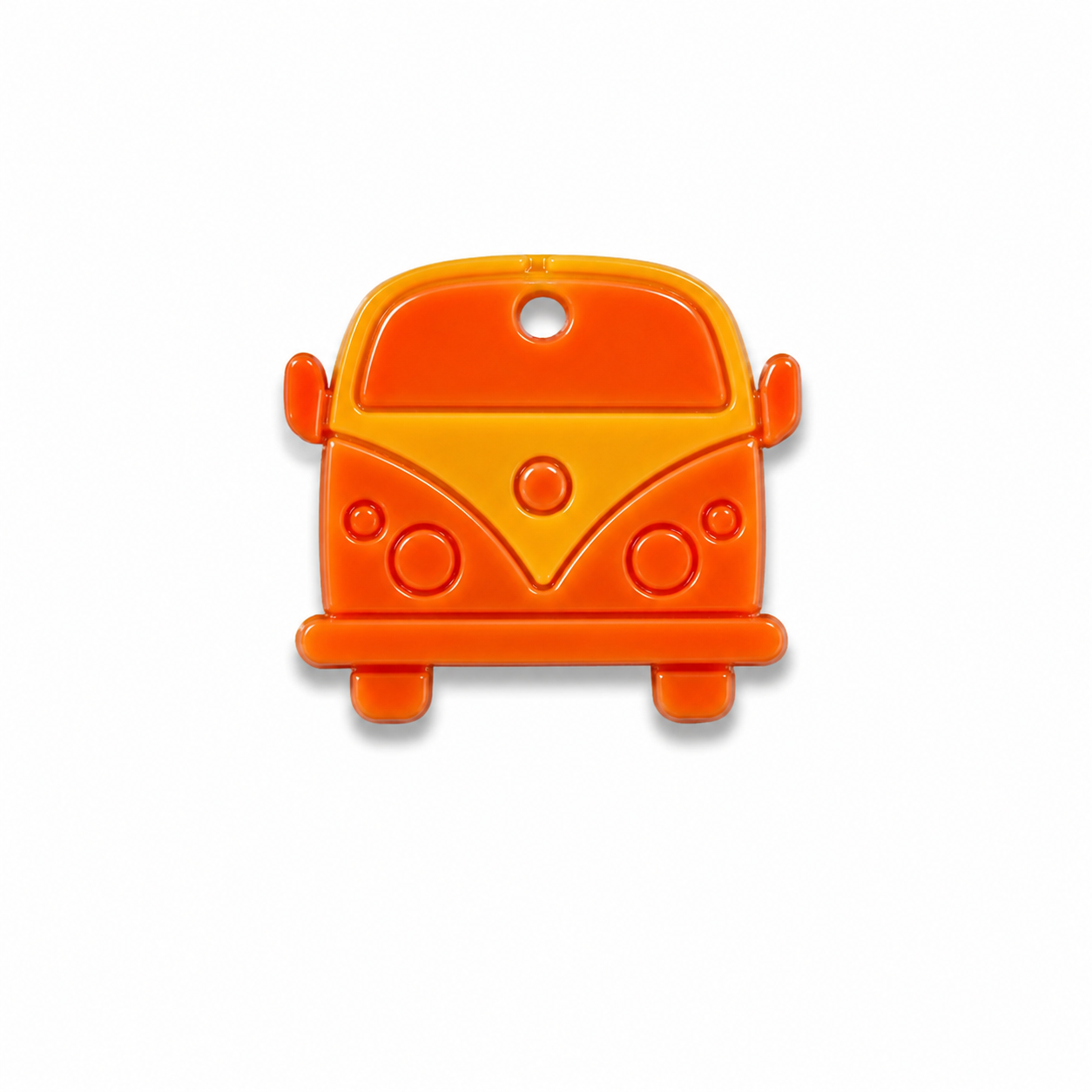 Hondentag VW bus oranje geel MINI